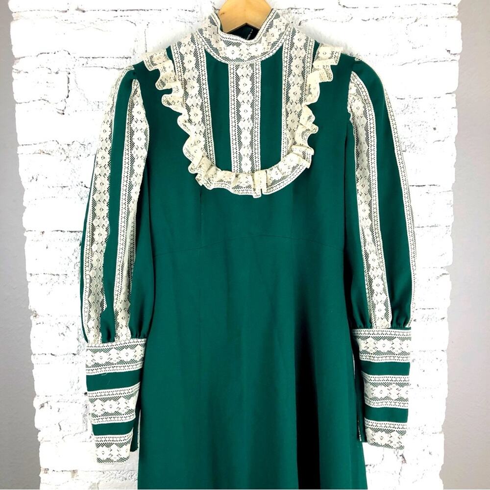 Vintage Prairie Lace Ruffle Dress - Picture 2 of 7